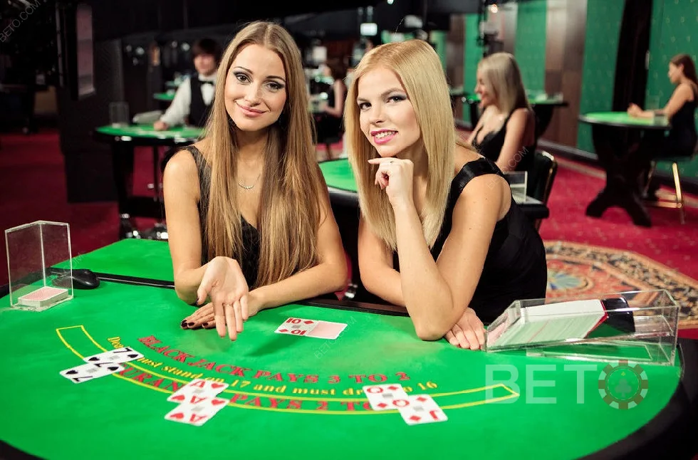 Meja dealer untuk pengalaman kasino live PARISBOLA